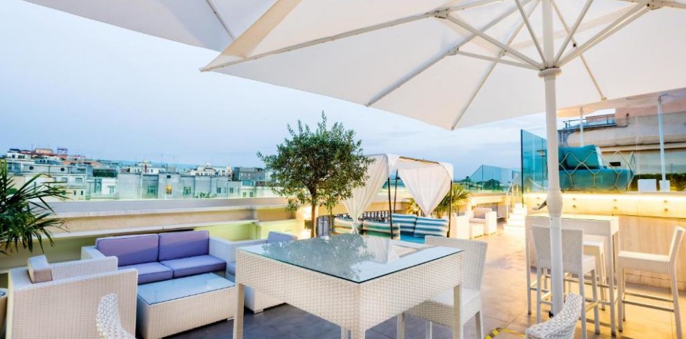 Terasse de l'hôtel Aleph Rome