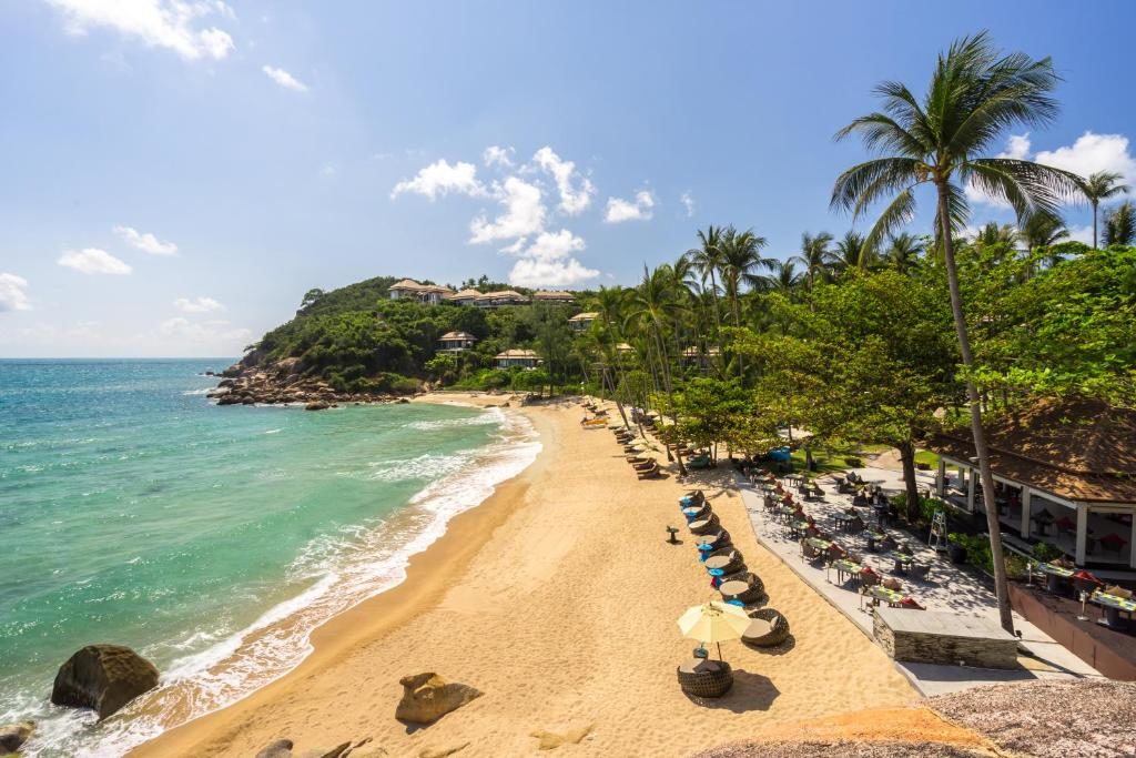 Plage de BAnyan Tree Samui Thailande