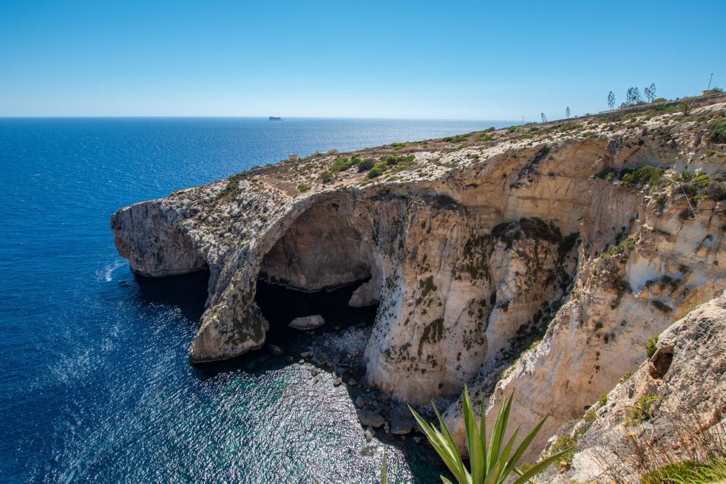 Grotte Mer Cliff Malte